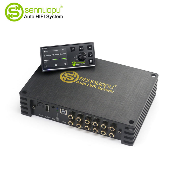 Sennuopu DS-M10 Car Audio 8 CH Amplifier with 10 CH DSP Processor