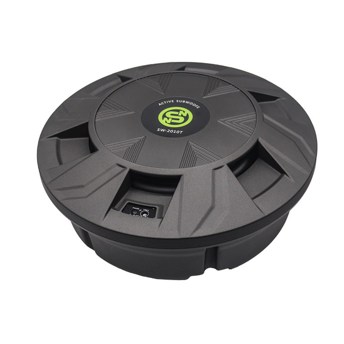 Sennuopu Car Spare Tire Active Subwoofer  Built in amplifier Class AB 10 In